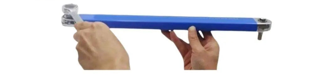 Multi-Functional Offset Extension Wrench - High Carbon Steel with 4 Adapters for Auto Repair & Home Improvement