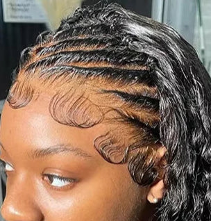 26-Inch Deep Wave Lace Wig – Transparent Swiss Lace with Versatile Frontal Options