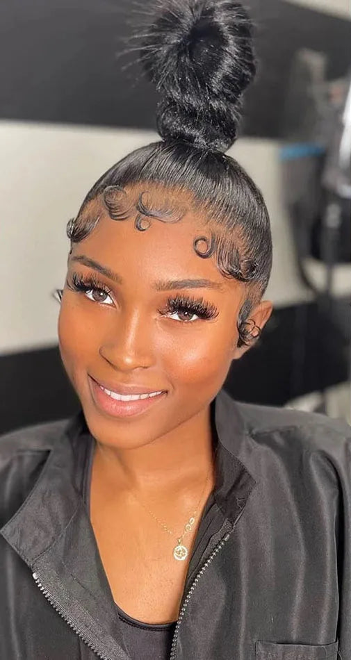 Bone Straight HD Transparent Lace Front Wig – Human Hair 360 Full Lace Wig for Women