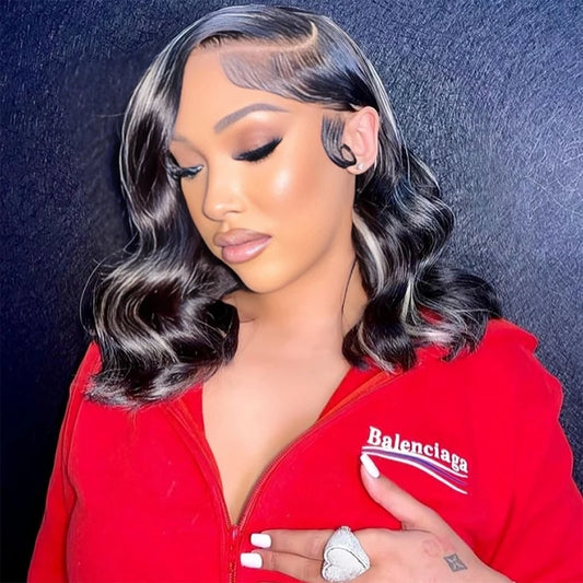 Short Body Wave Lace Front Wig – Hair, Transparent Swiss Lace