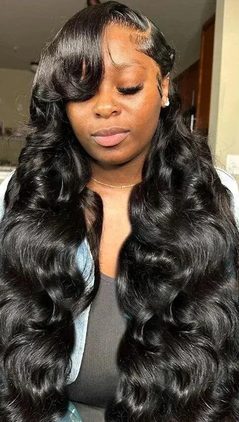 Body Wave Human Hair Wig – HD Transparent Lace, Pre-Plucked, 180%-250% Density, Glueless Options