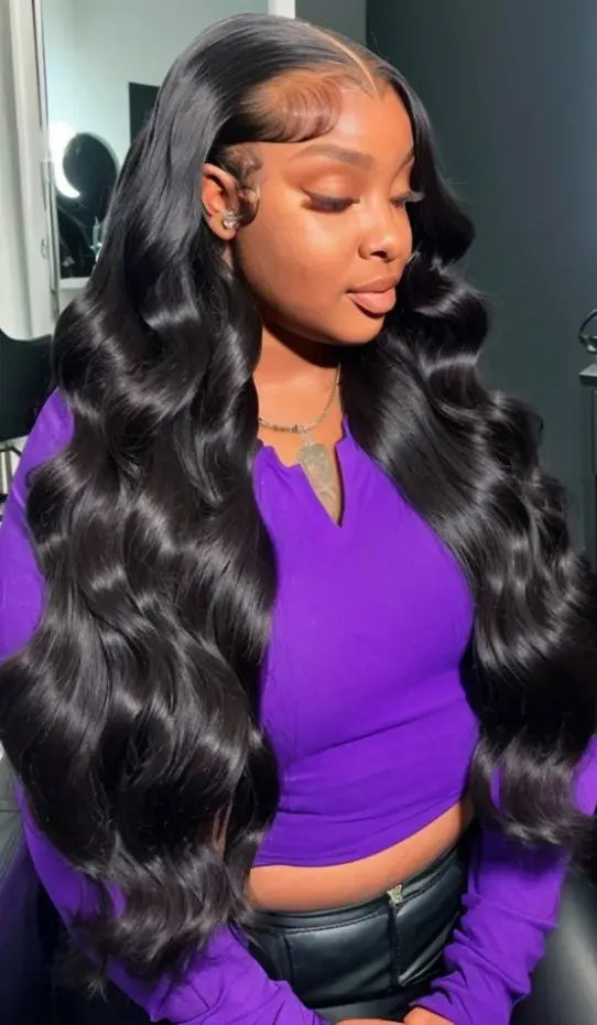 26+ Inch Body Wave Lace Front & Closure Wig – Transparent Swiss Lace
