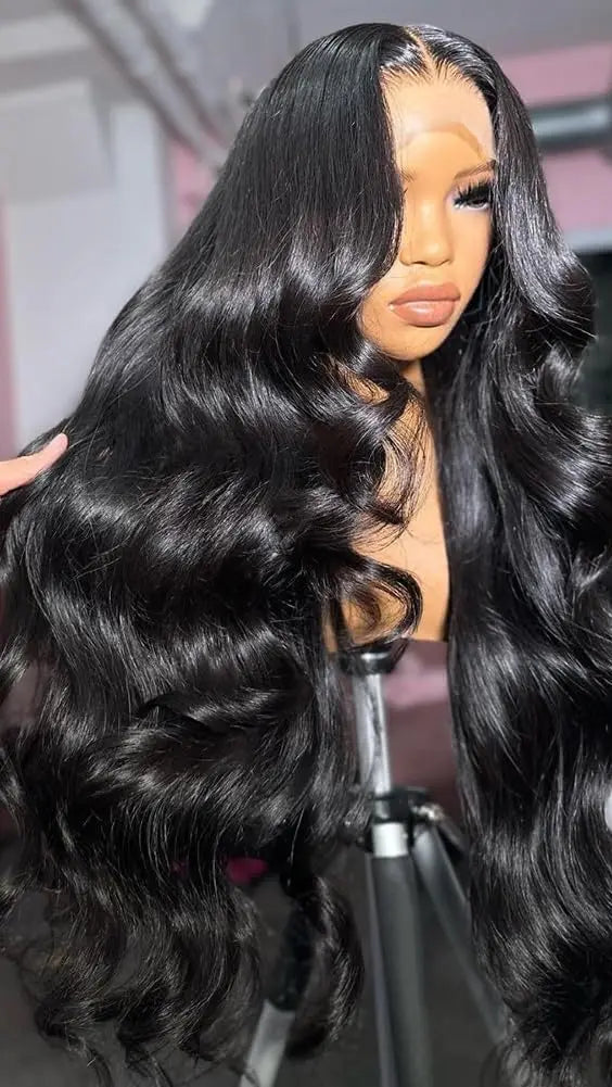 26+ Inch Body Wave Transparent Lace Wig – Virgin Human Hair, Natural and Customizable