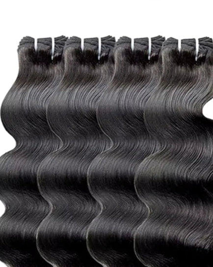 Body Wave Human Hair Extensions – 100% Virgin Human Hair Weaving, Permable, All Color Options