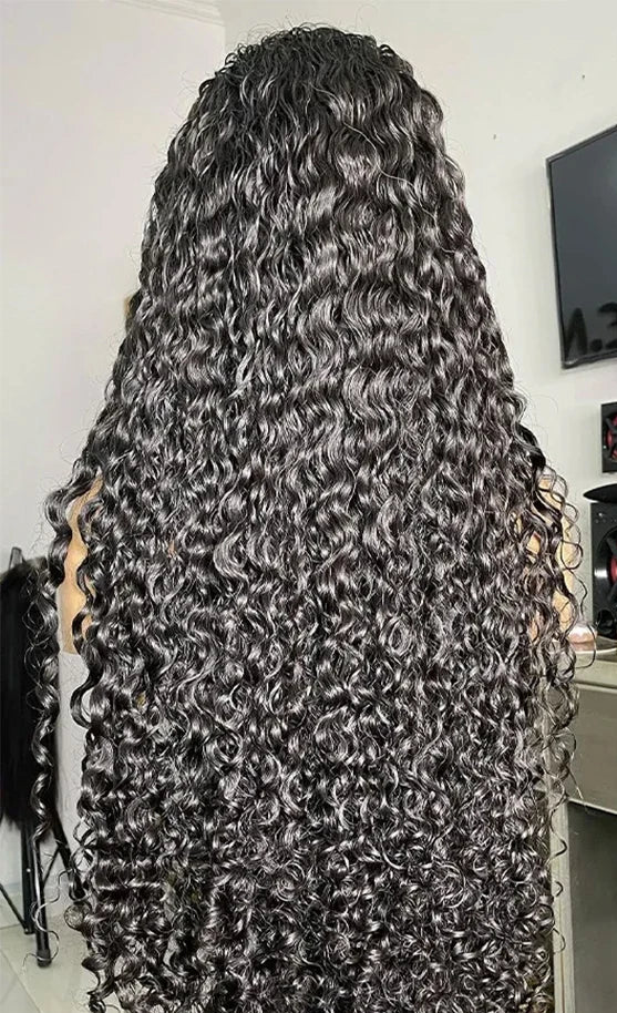 360 Lace Frontal Deep Wave Wig – 100% Human Hair, Swiss Lace, Glueless, Versatile & Natural