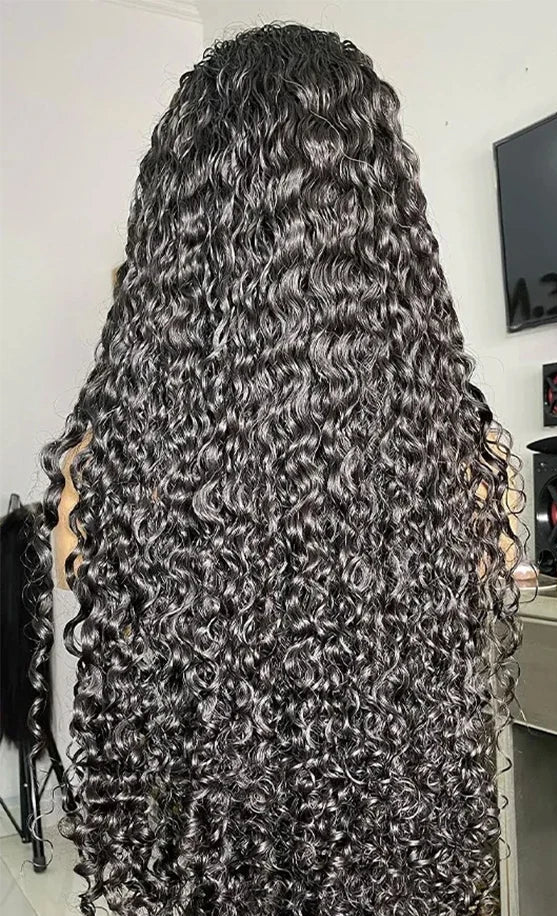 360 Lace Frontal Deep Wave Wig – 100% Human Hair, Swiss Lace, Glueless & Versatile