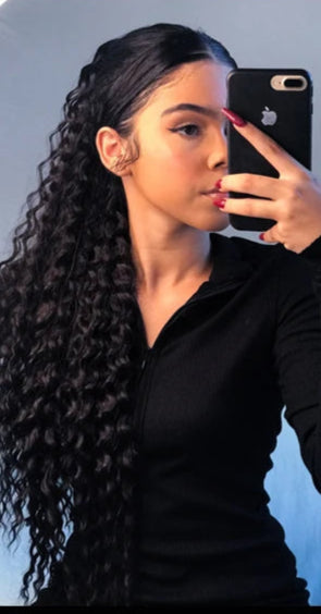 100% Mongolian Kinky Curly Clip-In Hair Extensions – Natural, Perm & Dye Friendly