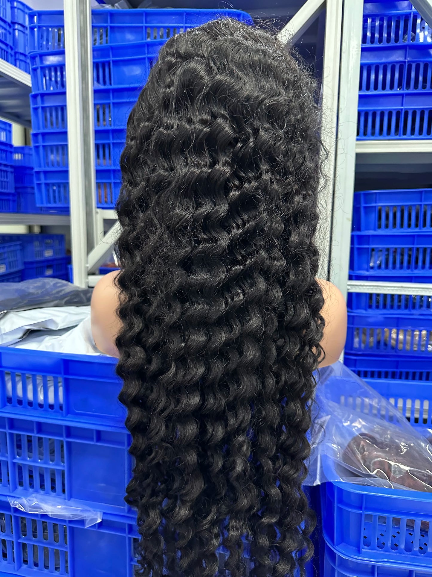 26-Inch Deep Wave Lace Wig – Transparent Swiss Lace with Versatile Frontal Options