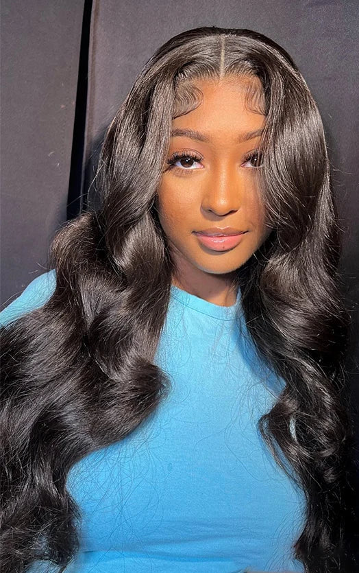360 Lace Frontal Body Wave Human Hair Wig – 26"+ Long, 100% Virgin Hair, Transparent Swiss Lace, Pre-Plucked Hairline