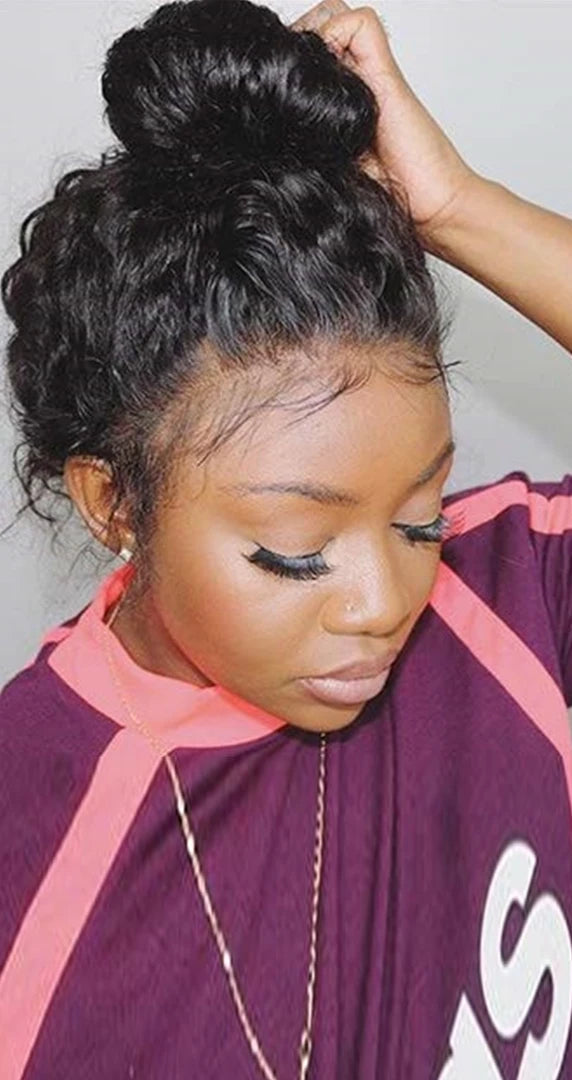 Jerry Curl 360 Full Lace Wig – Long 26+ Inch Transparent Swiss Lace Human Hair Wig