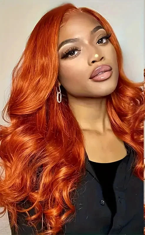 26+ Inch Body Wave Lace Front Wig – Transparent Lace, Natural Human Hair, Long & Voluminous