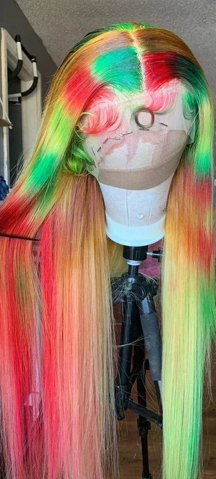 Straight Lace Front Wig – 100% Hair, Pre-Plucked with Baby Hair, 13x4/13x6 HD Transparent Lace, 180%-200% Density