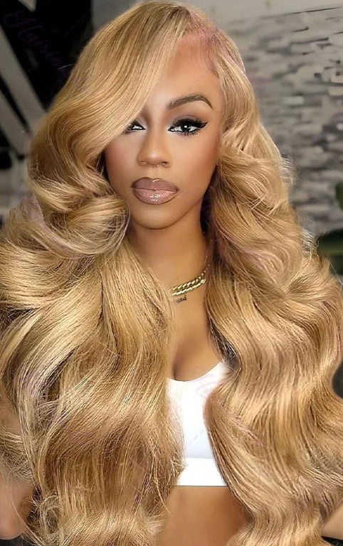 Body Wave Lace Front Wig – Transparent Lace, Swiss Lace, Average Cap Size, Chemical-Free, Darker Dye Colors Only