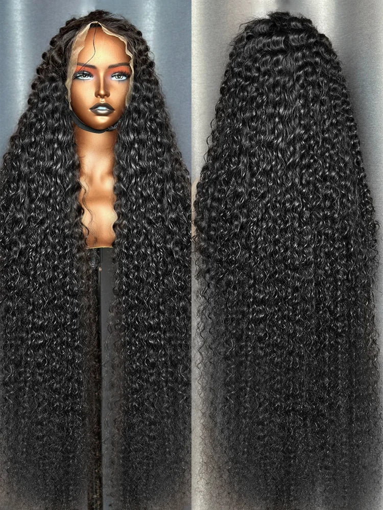 Deep Wave Human Hair Wig – 26+ Inch Transparent Lace Wig for a Natural Look
