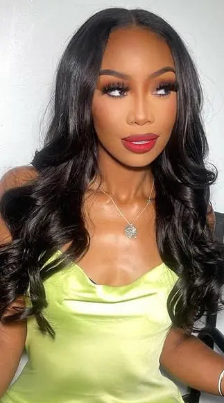 26+ Inch Body Wave Lace Front Wig – Transparent Swiss Lace, Natural Human Hair