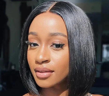 Short Straight Human Hair Lace Wig – 4x4 & 13x4 Light Brown Lace, Hair, 4-16 Inches