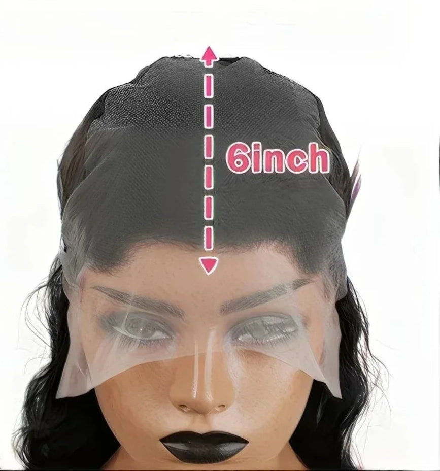 26+ Inch Deep Wave Lace Front Wig – Transparent Swiss Lace