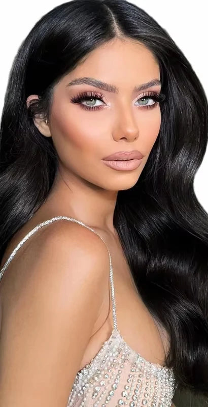 Natural Black Tape-In Human Hair Extensions | 100% Real Human Hair | Straight, Soft & Reusable