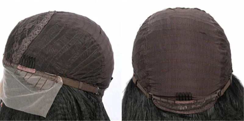 Classic Yaki Straight Synthetic Wig for Women – High Temperature Fiber, Daily Use, Average Size
