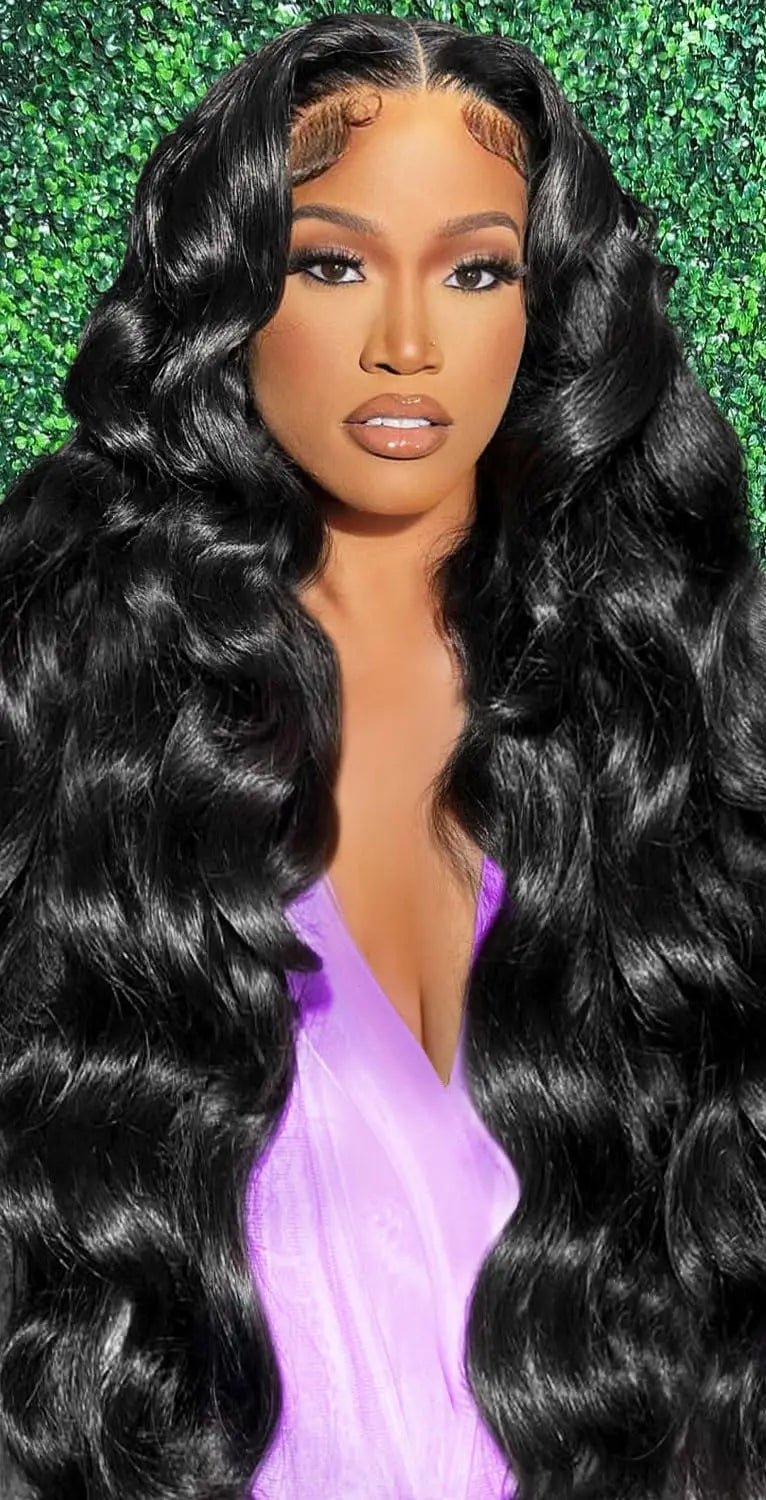26-Inch Body Wave Lace Front Wig – 13x6, 13x4, 360 HD Transparent Human Hair Wig with 200% Density