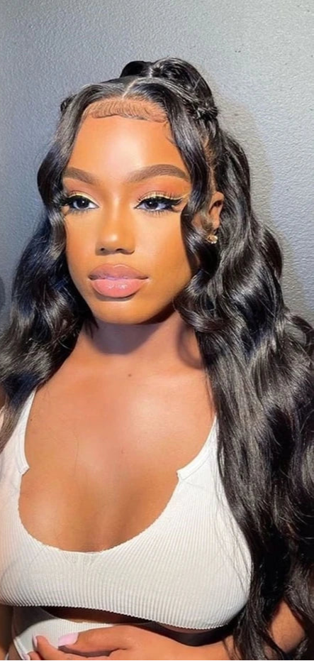 26+ Inch Body Wave HD Transparent Lace Wig | 100% Human Hair, Pre-Plucked Hairline