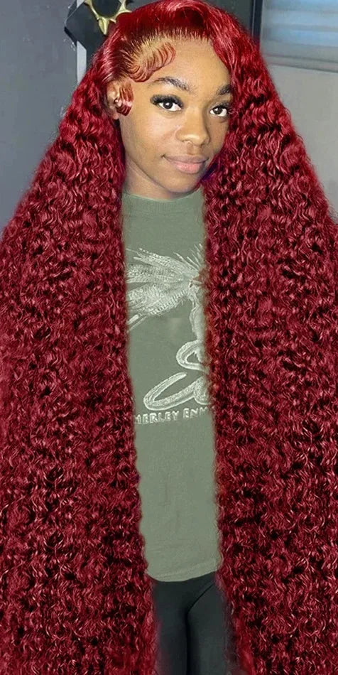 26+ Inch Deep Wave Lace Front Wig – Transparent Swiss Lace