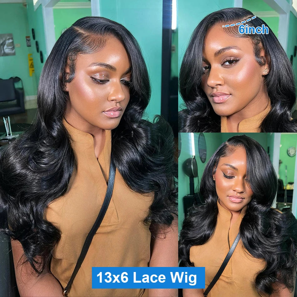 26+ Inch Body Wave Lace Front Wig – Transparent Swiss Lace Human Hair Wig