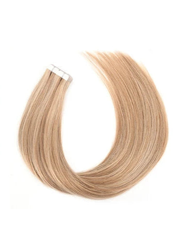 100% Natural Remy Mini Tape In Hair Extensions – 12" to 24" Straight, Ombre & Balayage Colors, Reusable