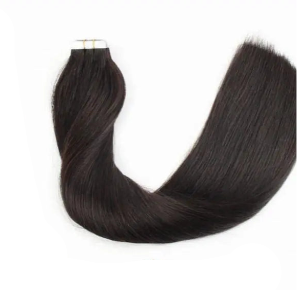 Virgin Straight Tape-In Hair Extensions | 100% Virgin Hair | Sleek, Soft & Reusable