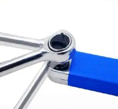 Multi-Functional Offset Extension Wrench - High Carbon Steel with 4 Adapters for Auto Repair & Home Improvement