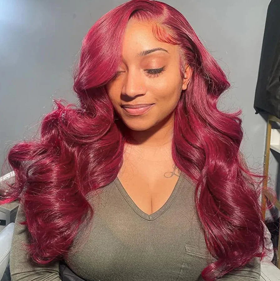 Body Wave Lace Front Wig – Transparent Swiss Lace, 100% Human Hair, Perfect for Darker Dyes