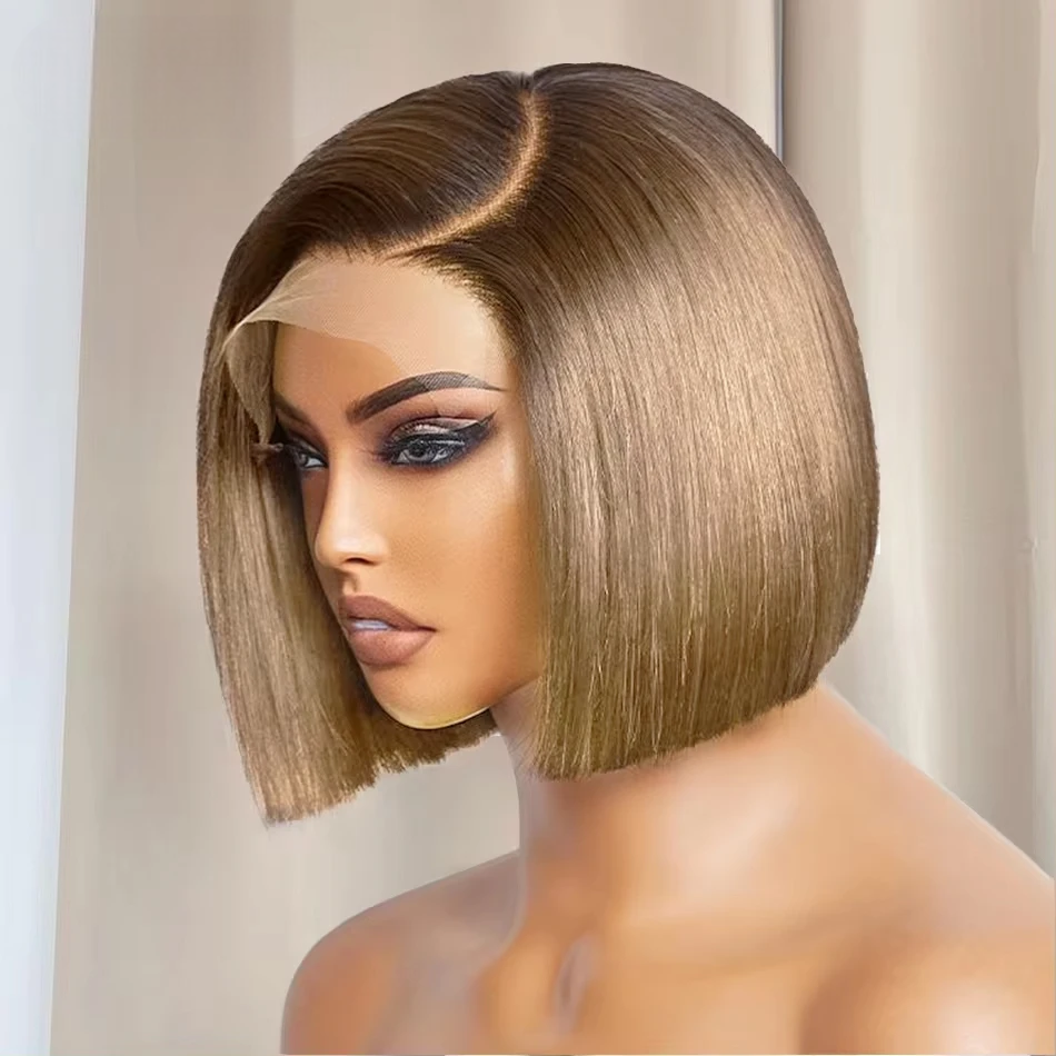 Short Straight 5x5 Transparent Lace Wig – Premium Human Hair