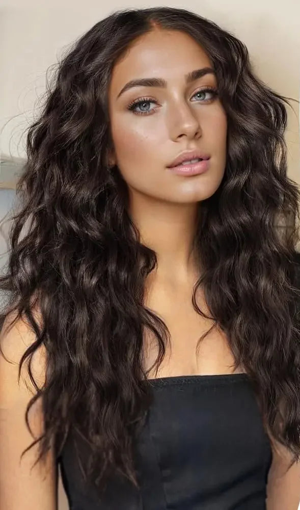 16-Inch 5PCS Natural Wave Clip-In Hair Extensions – Lightweight, Heat-Friendly, Piano Color