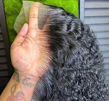 Deep Wave Lace Front Wig – 13x4 & 13x6 Lace Frontal, Transparent Swiss Lace, Short Length (4-16 Inch)