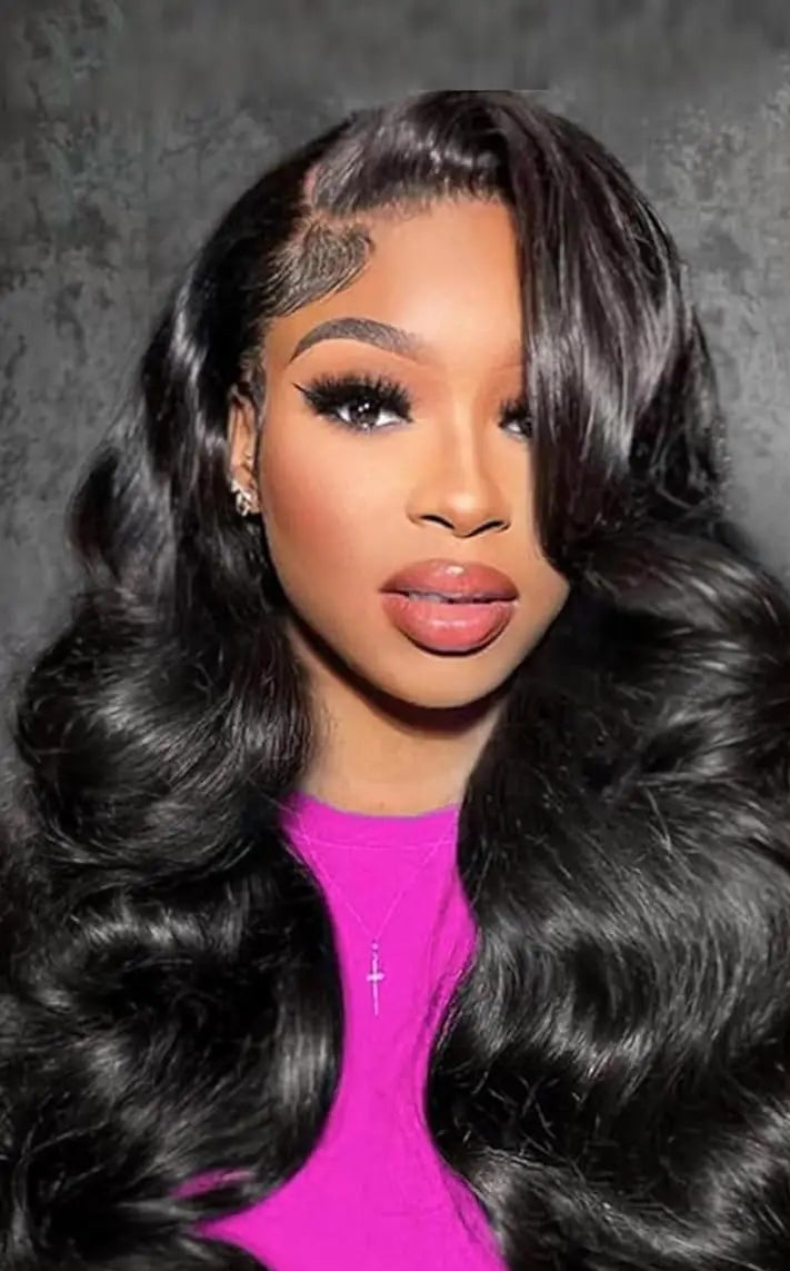 26-Inch Body Wave Lace Front Wig – 13x6, 13x4, 360 HD Transparent Human Hair Wig with 200% Density