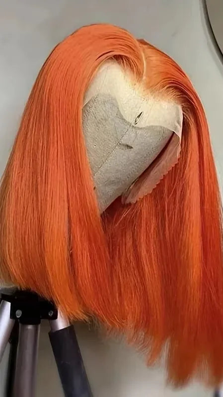 Short Straight Lace Front Wig – Hair, Transparent Swiss Lace