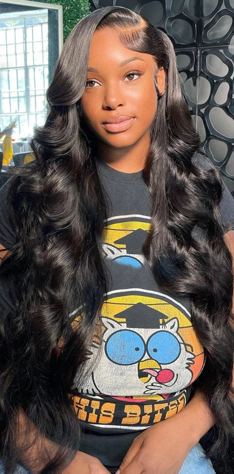 26+ Inch Body Wave Human Hair Wig | Pre-Plucked, 360 Full Lace & Lace Closure Options