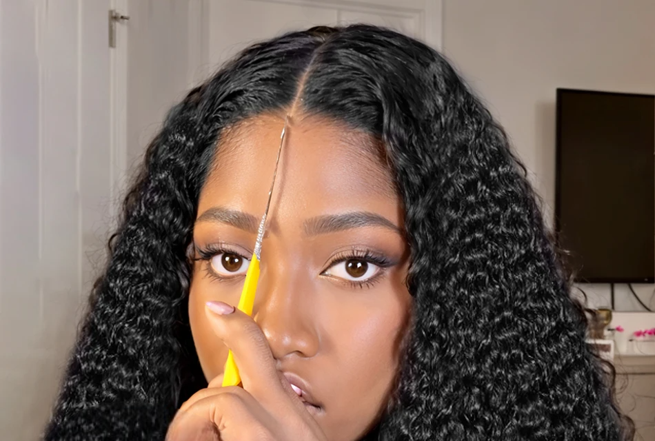Long Deep Wave Peruvian Lace Front Wig – 26+ Inches, Transparent Lace