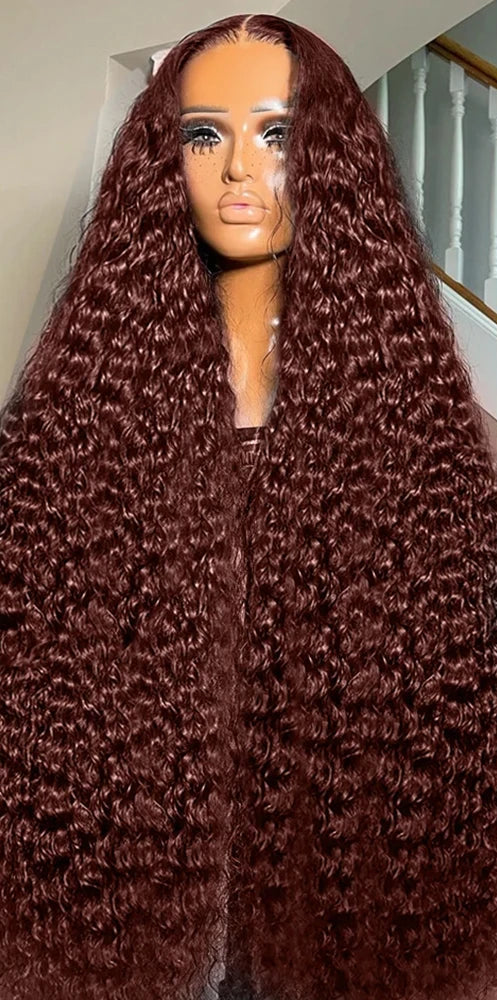 Premium Curly Lace Front Wig – 100% Hair, Transparent Swiss Lace