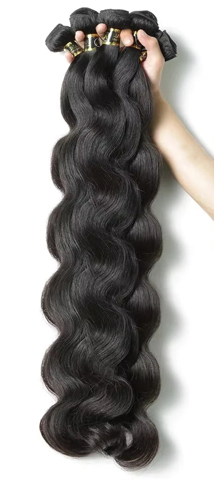 100% Human Hair Body Wave Weaving – Soft, Natural, and Dyeable Hair Extensions for All Styles