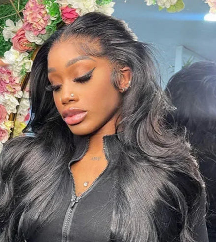 Short Body Wave HD Lace Front Wig – 13x4, 13x6, and Lace Closure Wigs in Natural Human Hair (180%-200% Density)