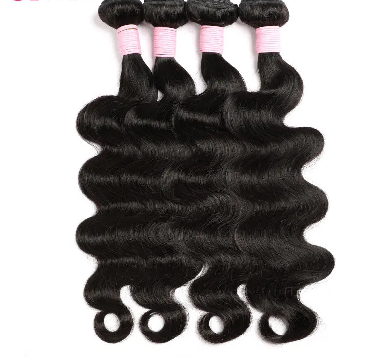 Body Wave Human Hair Bundles – 100% Virgin Human Hair, Dyeable, No Chemical Processing, Available in 12-32 Inches