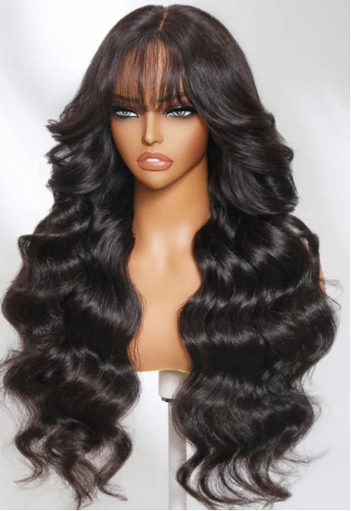 Loose Wave 13x4 Transparent Lace Front Wig – 100% Human Hair, 26+ Inch, Swiss Lace