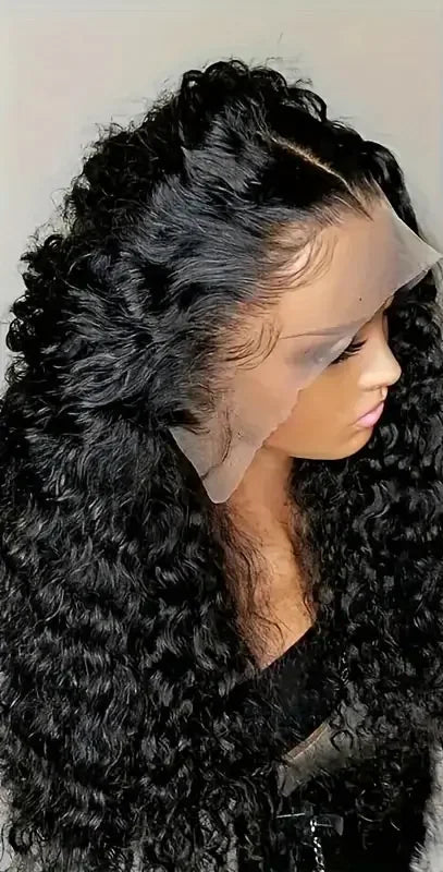 360 Lace Frontal Deep Wave Wig – 100% Human Hair, Swiss Lace, Glueless & Versatile