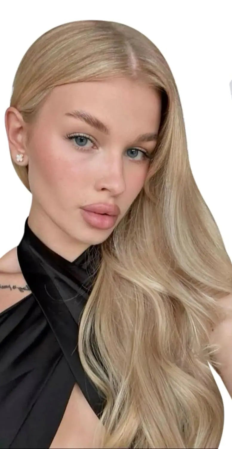 100% Real Human Remy Tape-In Hair Extensions – Straight, Natural Hair – 12-24 Inch, 20 Pieces, Seamless Skin Weft