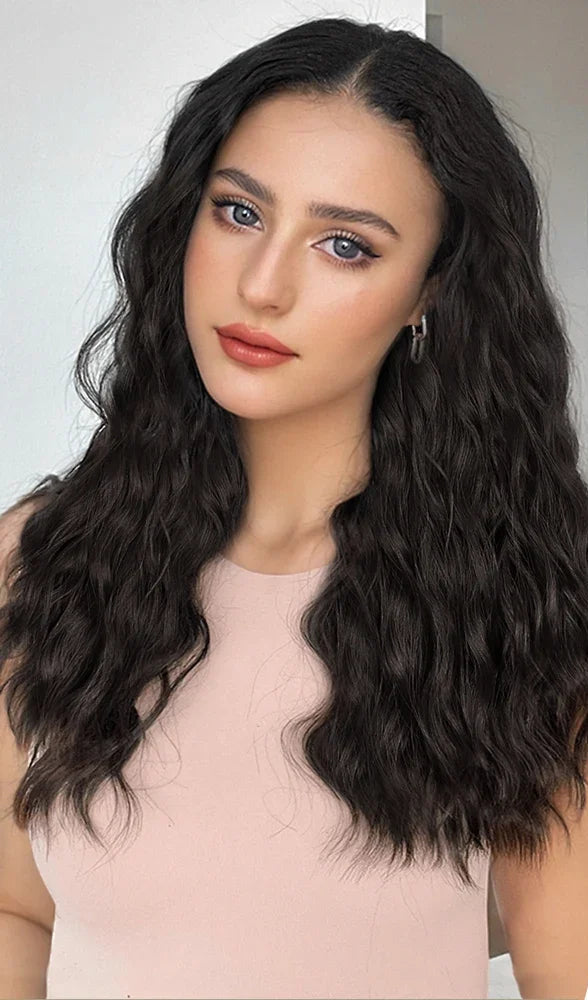 16-Inch 5PCS Natural Wave Clip-In Hair Extensions – Lightweight, Heat-Friendly, Piano Color