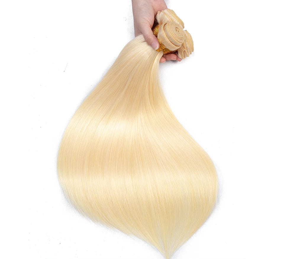 Premium Straight Human Hair Wefts – 12-32 Inch, Full Cuticle Aligned, Dyeable, Machine Double Weft