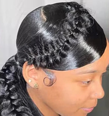 360 Full Lace Wig Human Hair – Pre Plucked & Glueless Body Wave, HD Transparent Lace, 26+ Inch Long Hair