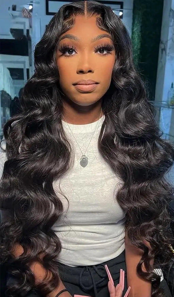26+ Inch Body Wave Transparent Lace Wig – Virgin Human Hair, Natural and Customizable