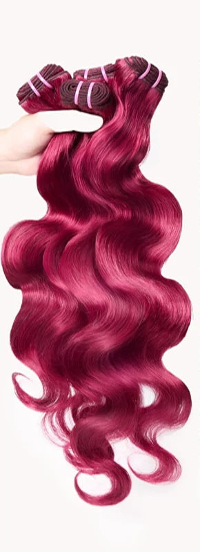 100% Human Body Wave Hair Extensions - Dye & Perm Ready, Chemical-Free, Summer-Perfect Weaving